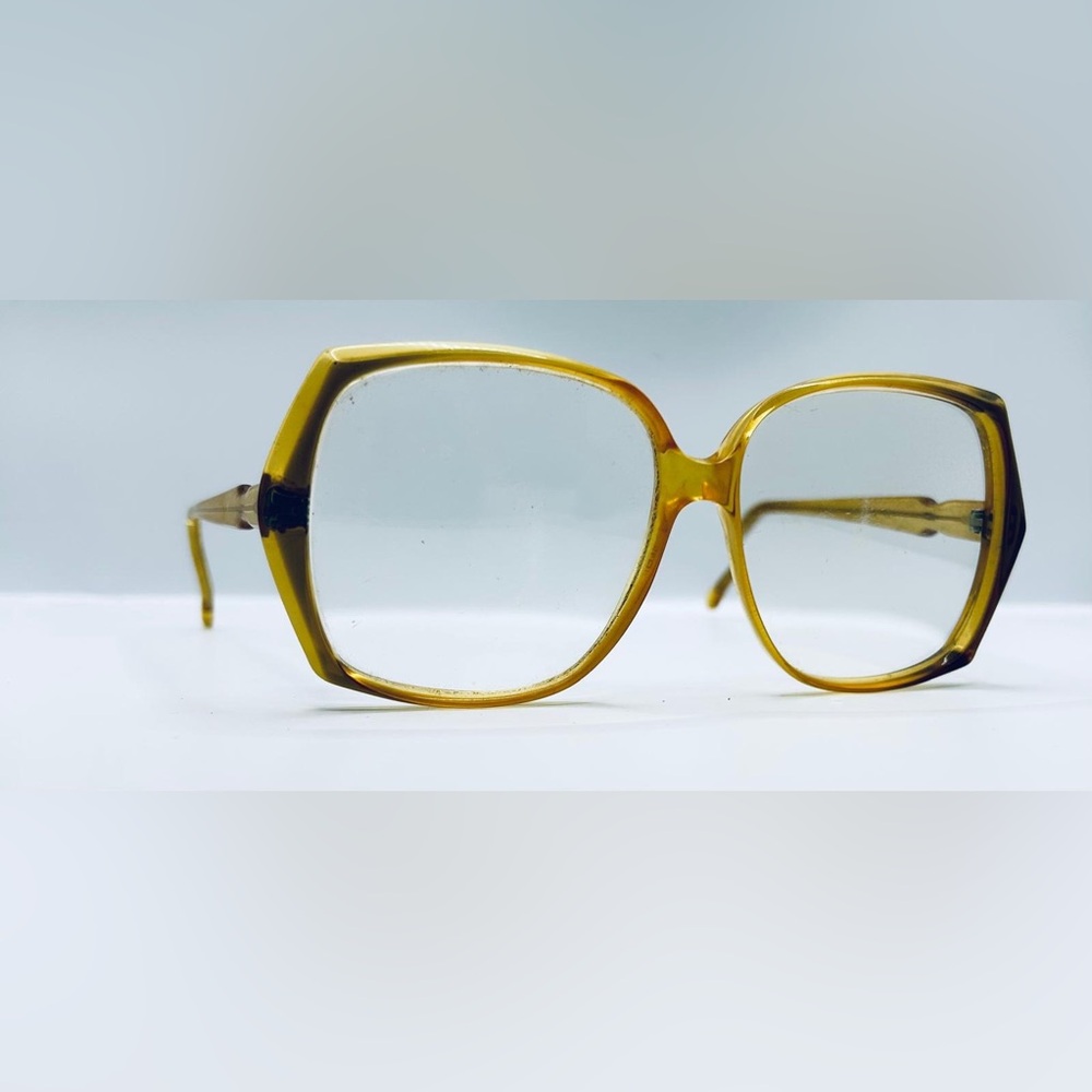 Vintage Lawrence Diana Brown Translucent Oval Sunglasses Frames Only